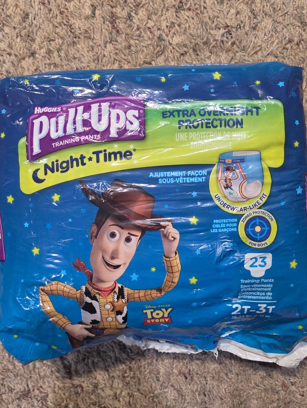 Night Time Training Pants for Boys - Blue (Toy Story)